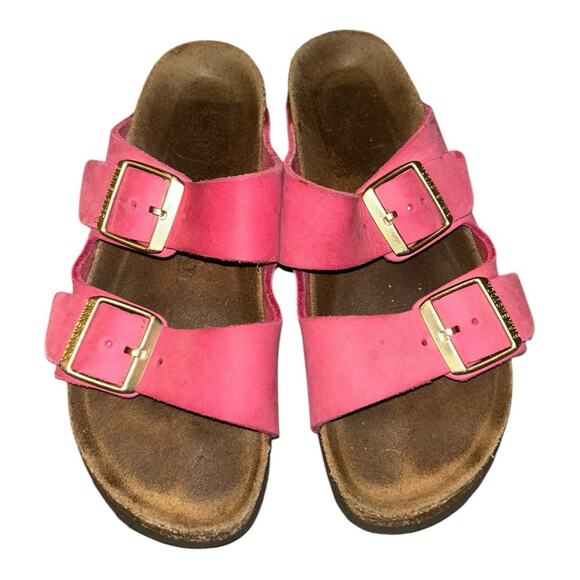 Birkenstock Pink Double Strap Sandals Size 6 - Picture 1 of 6